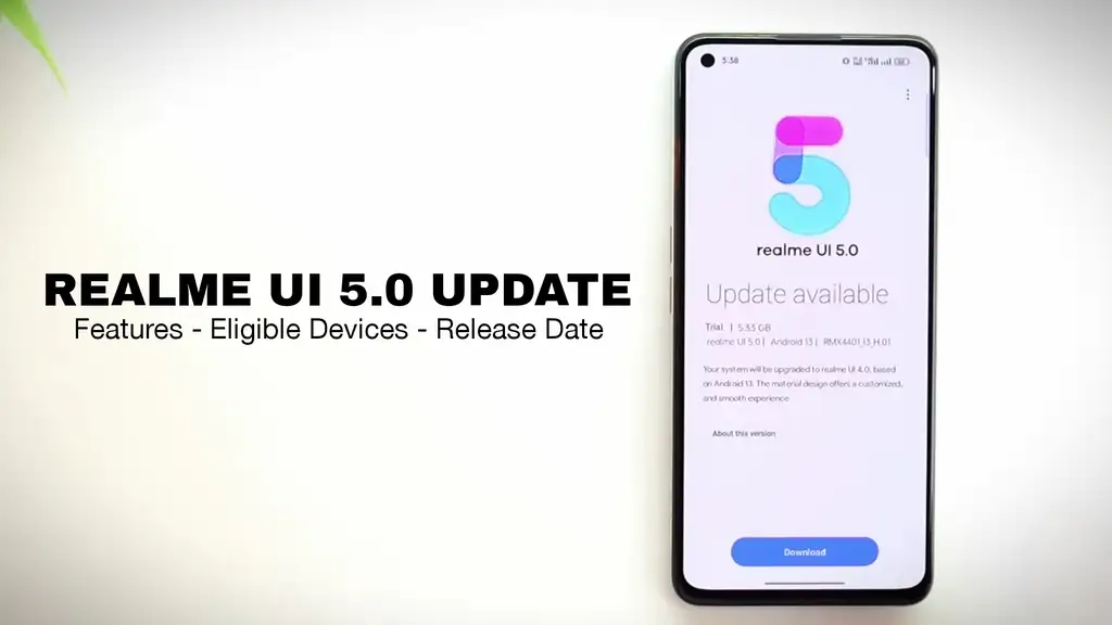 Realme UI 5.0 Update list, release date, features 