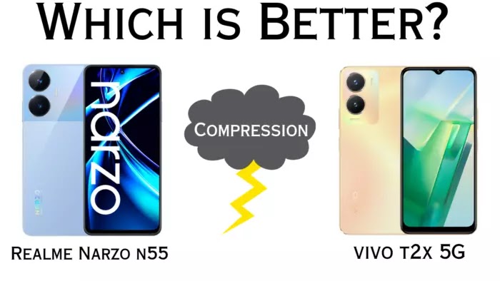 Vivo T2X 5G vs Realme Narzo N55