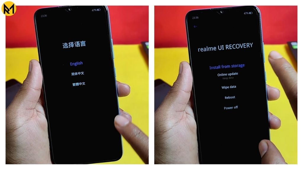 Downgrade Realme Using Recovery Mode