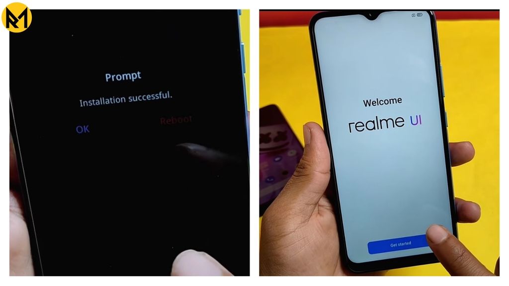 Realme UI installation process