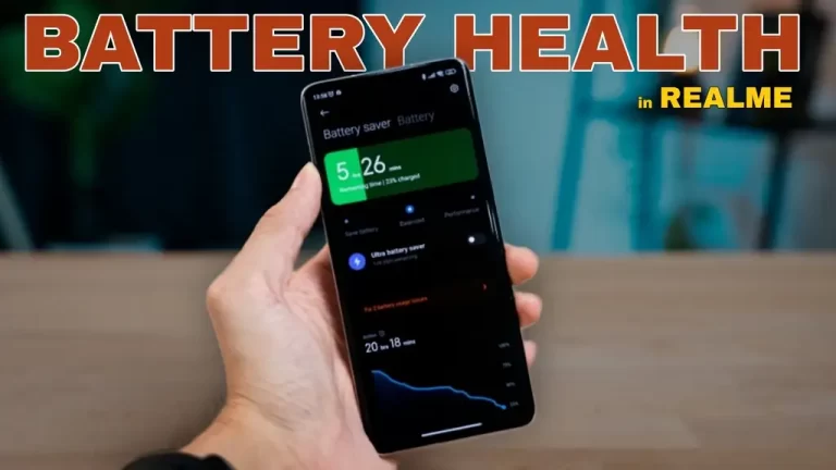 How To Check Battery Health in Realme