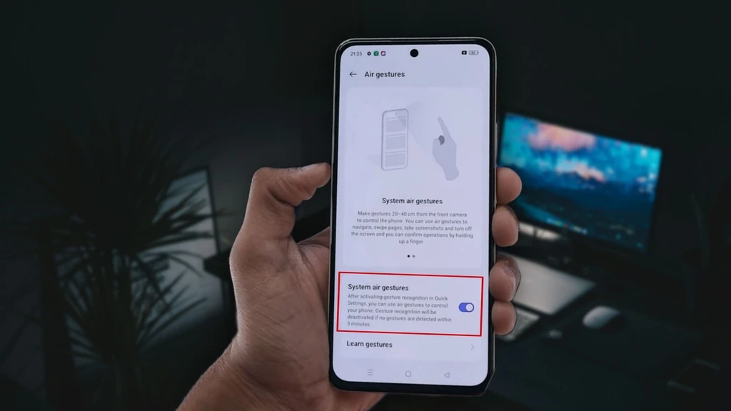 How To Enable Air Gestures in Realme