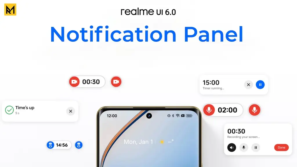 Realme UI 6.0 Notification Panel 