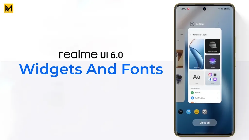 Realme Widgets And Fonts 